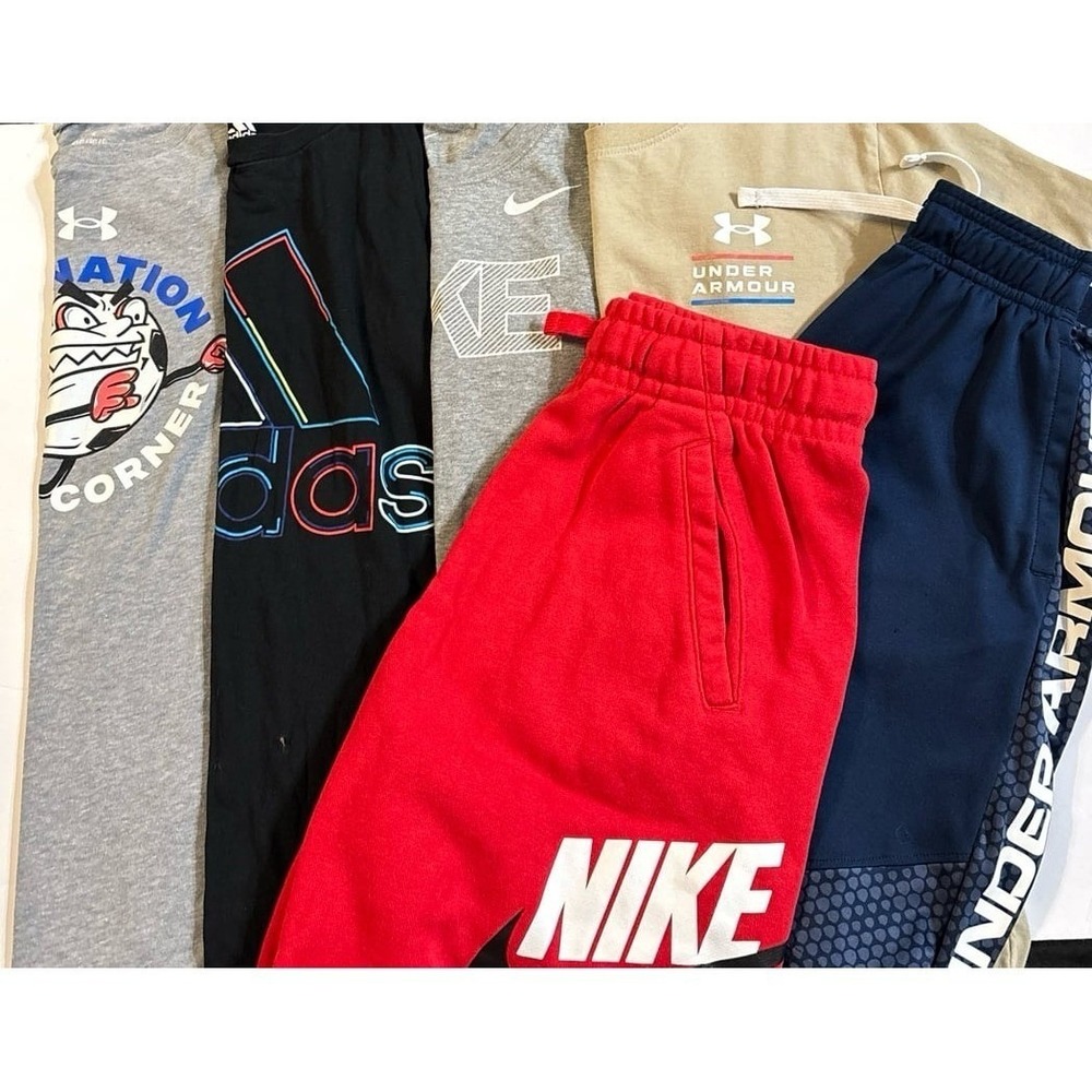 Athletic Bundle (6 items) Nike / Under Armour / Adidas Shirts & shorts (YL)